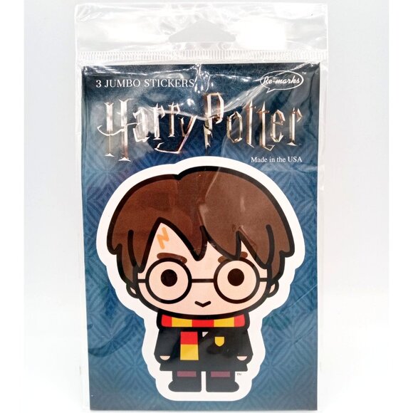 Harry Potter Jumbo Stickers 3-Pack By Re-Marks Hufflepuff Wizarding - Picture 1 of 10